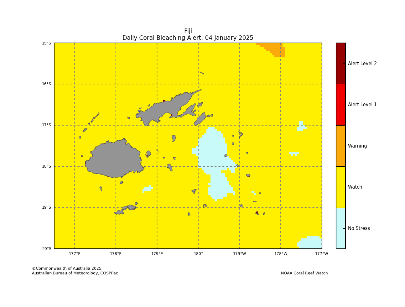 Daily Coral Bleaching